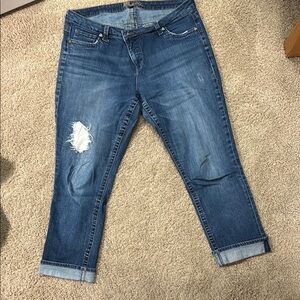 Kut from the Kloth Blue Cropped Ankle Jeans